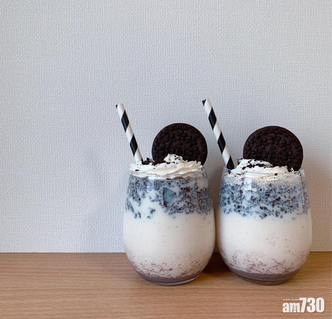 OREO食譜|4.OREO冰塊直接加進牛奶裏也可。 (instagram@kyo_mixx)