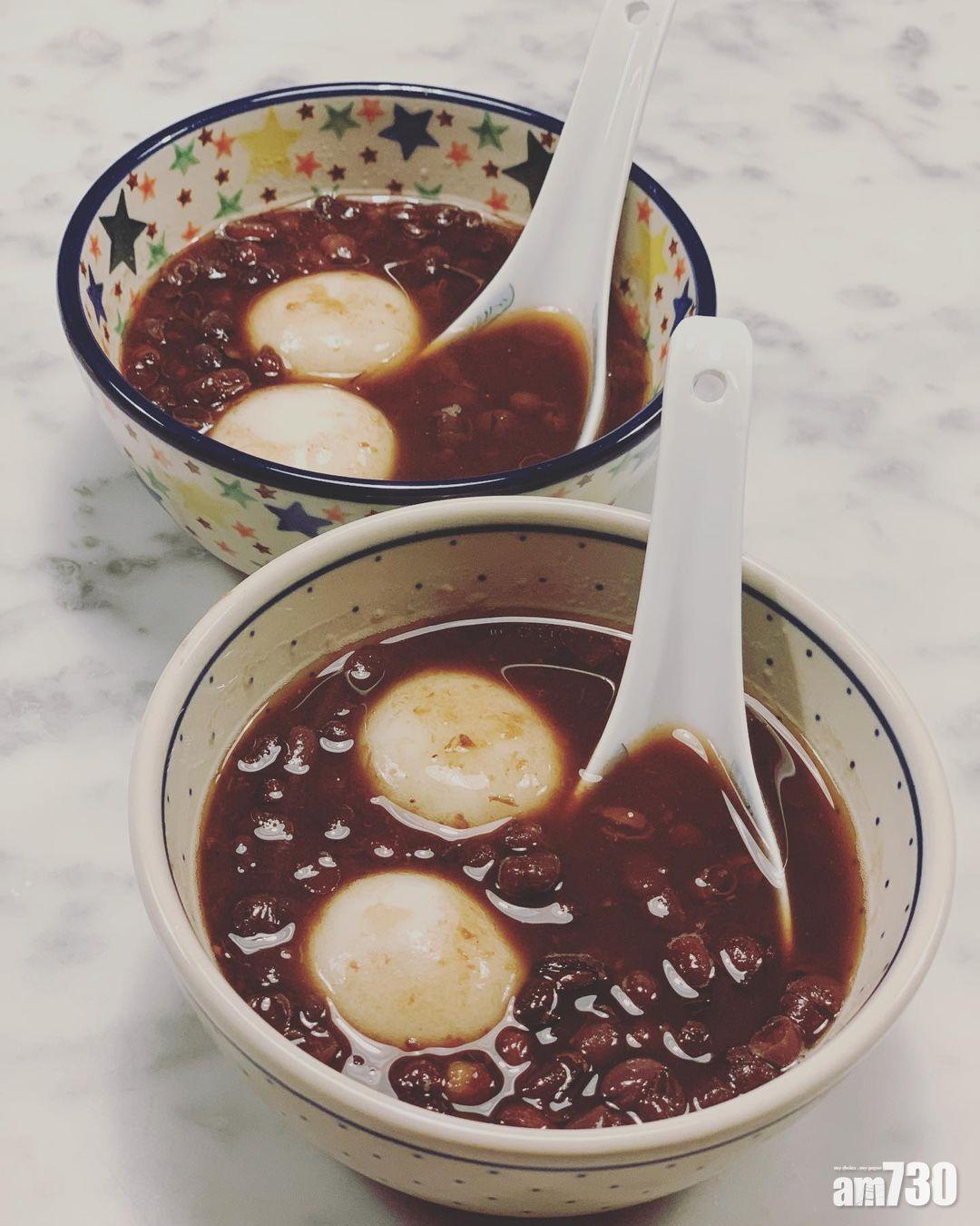 糖水食譜|陳皮紅豆沙可自行「加料」,例如湯丸。(instagram @janetskitchenlab)