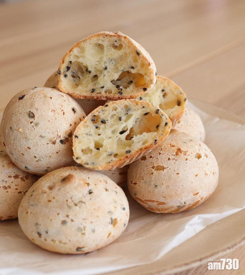 麵包食譜1:黑芝麻麻糬波波,可以一次過製作多顆「恐龍蛋」。(Instagram@yummy_mummy_jasmine)