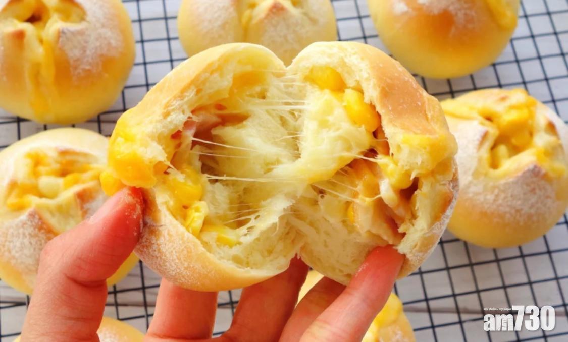 麵包食譜5:爆漿煙肉軟包的食材豐富。