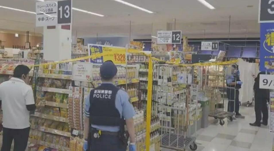 新潟一個百貨公司有青年持刀傷人。(X)