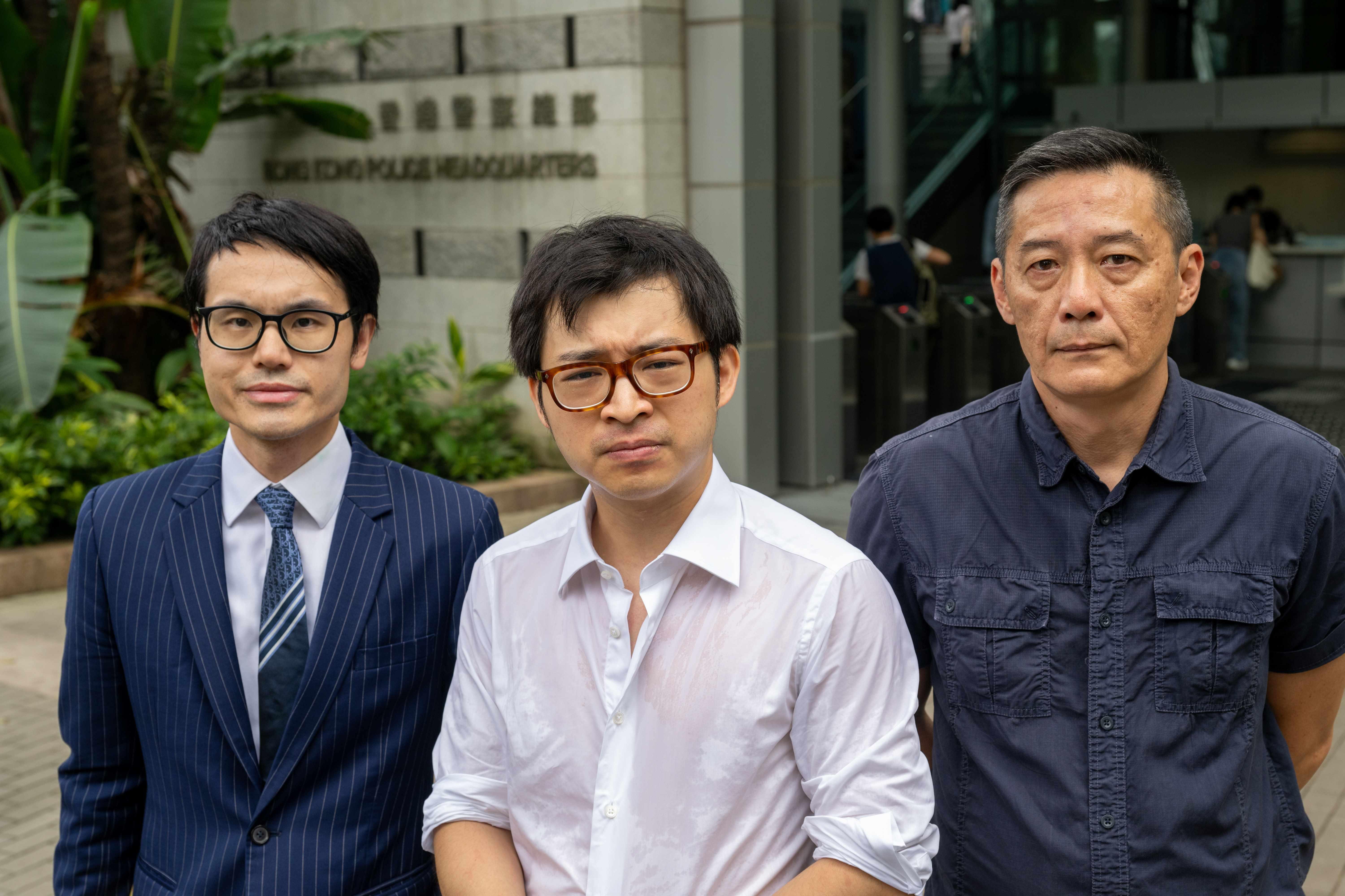 警察總部 林作與律師到警察總部提供有用資訊 林作