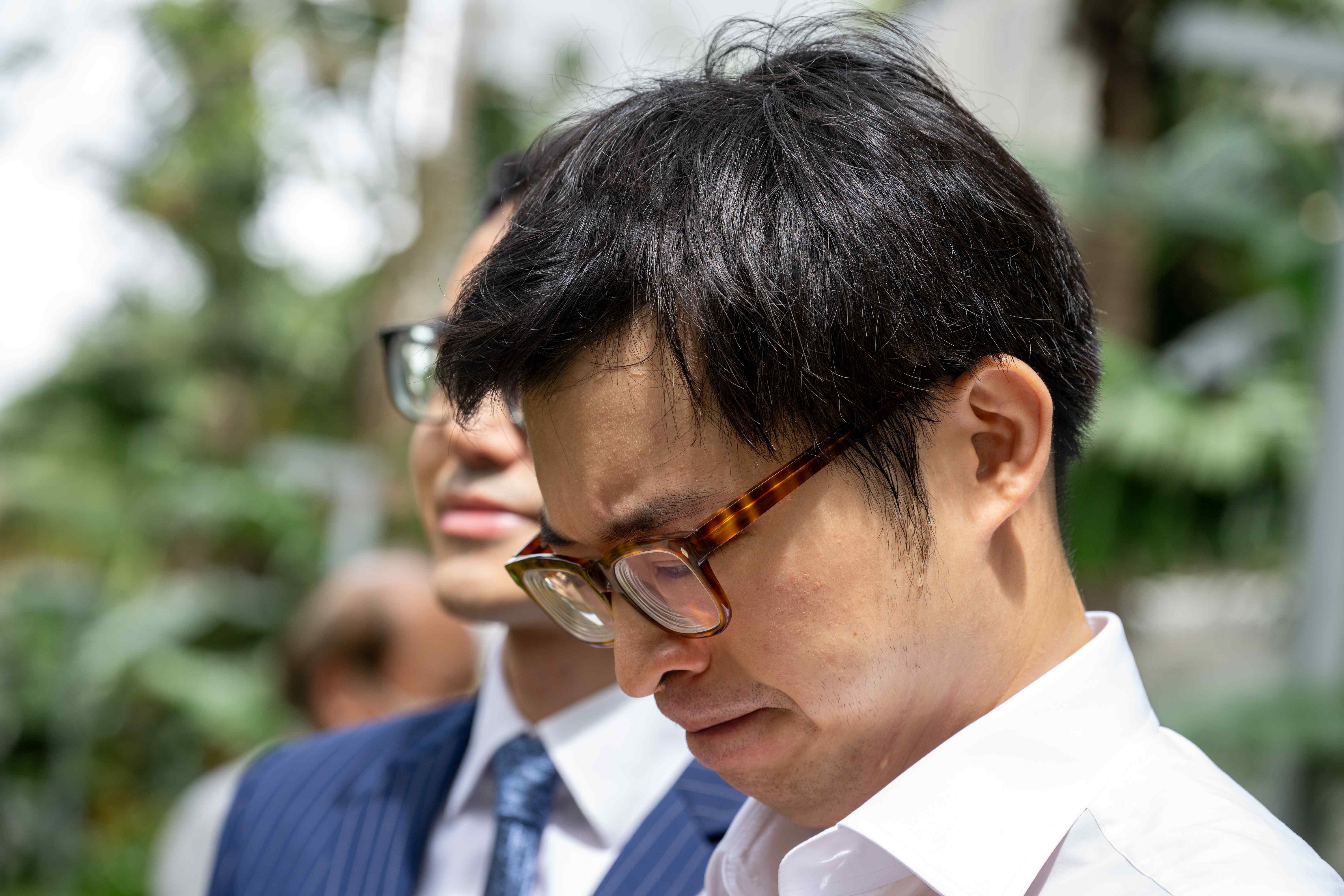 警察總部 林作與律師到警察總部提供有用資訊 林作