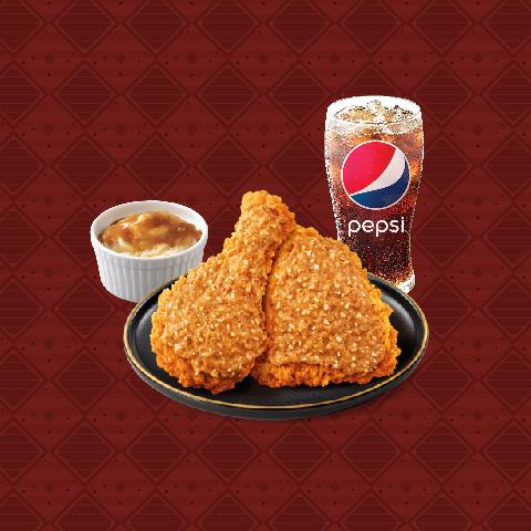 花生醬香辣脆雞滋味套餐
