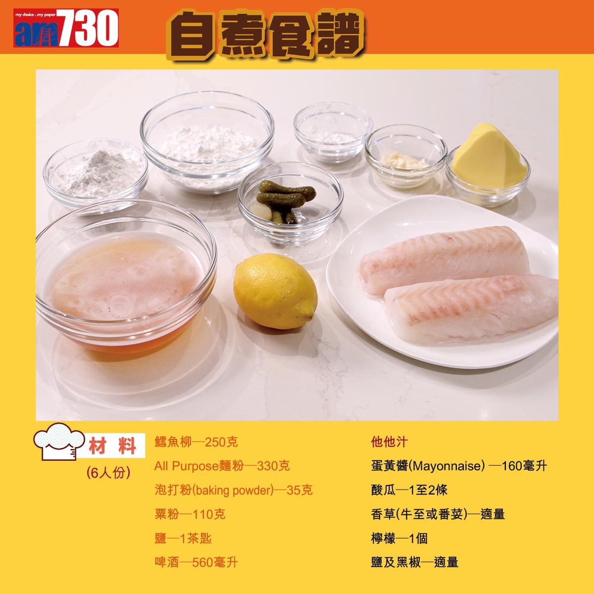 炸魚柳食譜(am730製圖)