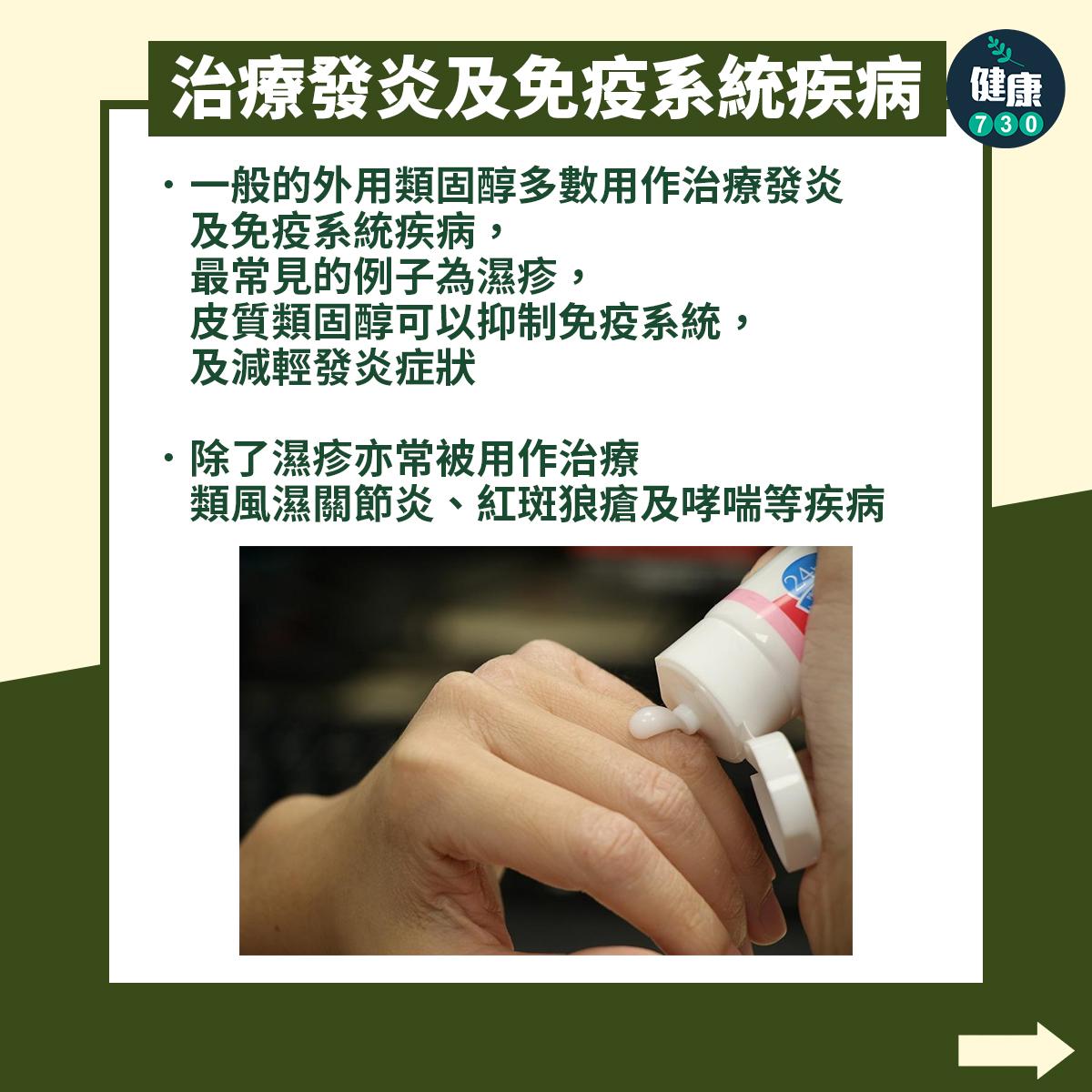 濕疹治療|類固醇常見副作用(am730製圖)