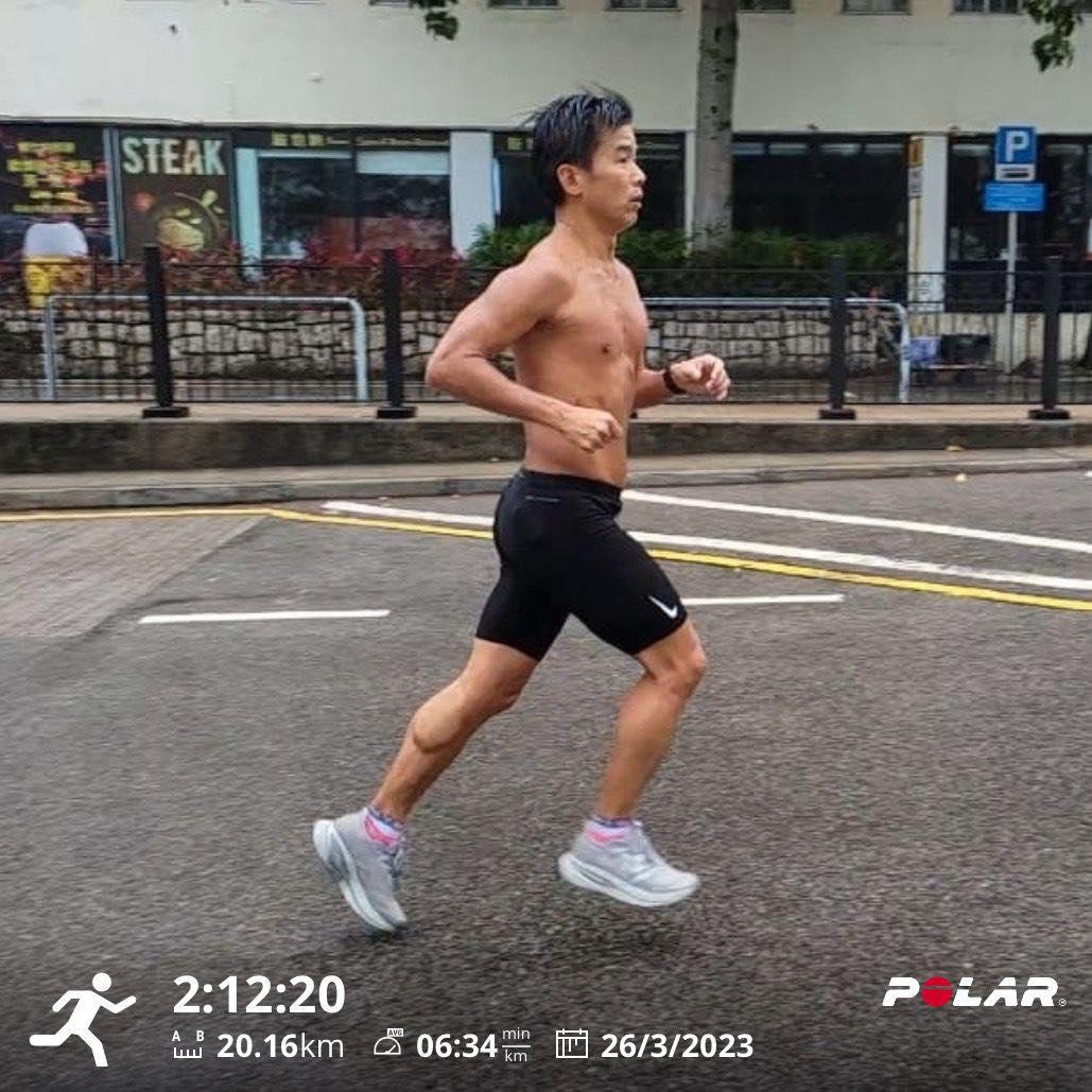 林海峰是長跑好手,不時分享跑步近況到IG。(林海峰IG)