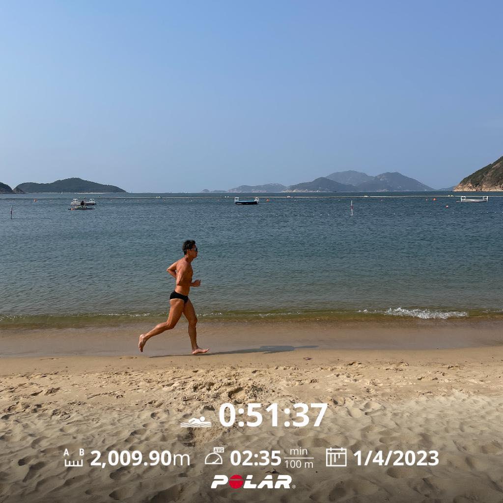 林海峰是長跑好手,不時分享跑步近況到IG。(林海峰IG)