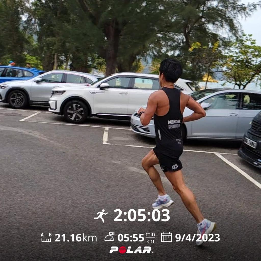 林海峰是長跑好手,不時分享跑步近況到IG。(林海峰IG)