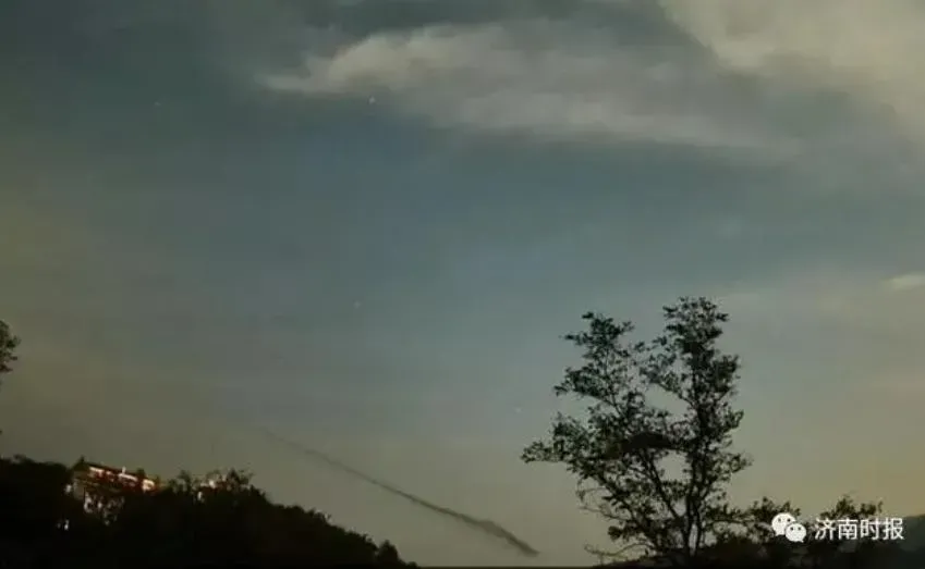 UFO事件|山東9月1日七星天文台監控畫面。(圖/濟南時報)