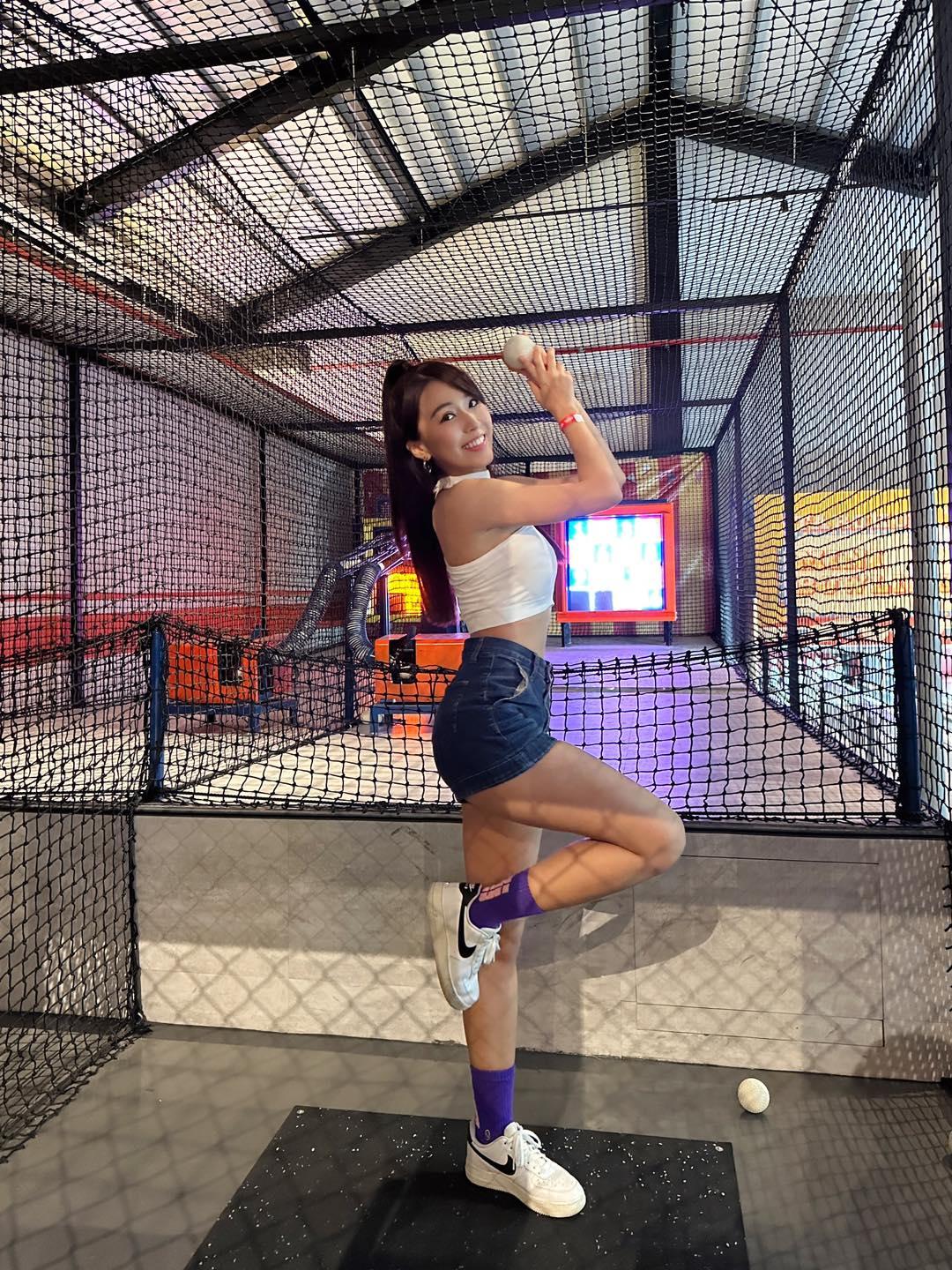 中信兄弟啦啦隊成員Peggy黃沛祺又稱玩美女孩。(Peggy黃沛祺 IG)