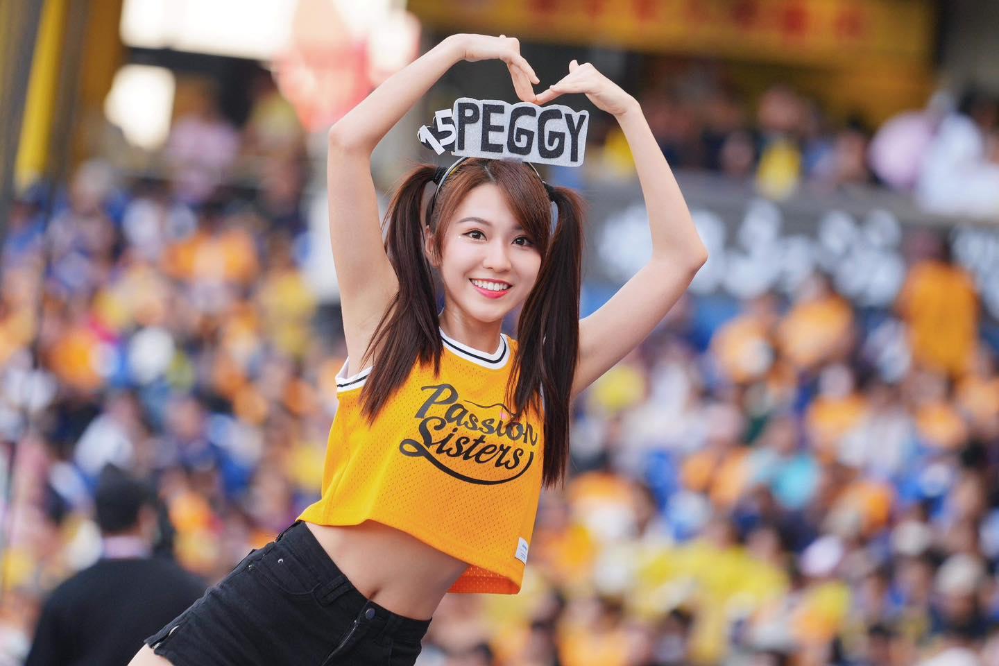 中信兄弟啦啦隊成員Peggy黃沛祺又稱玩美女孩。(Peggy黃沛祺 IG)