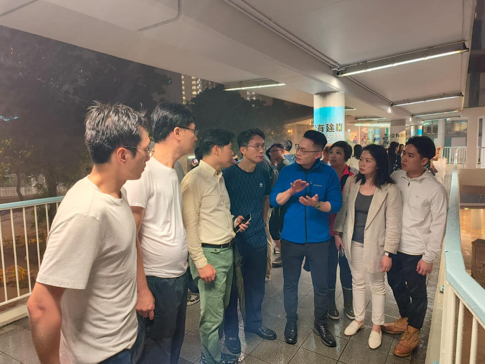 梁熙批評渠務署等未能及時清理淤塞渠道及疏導積水(梁熙Facebook圖片)