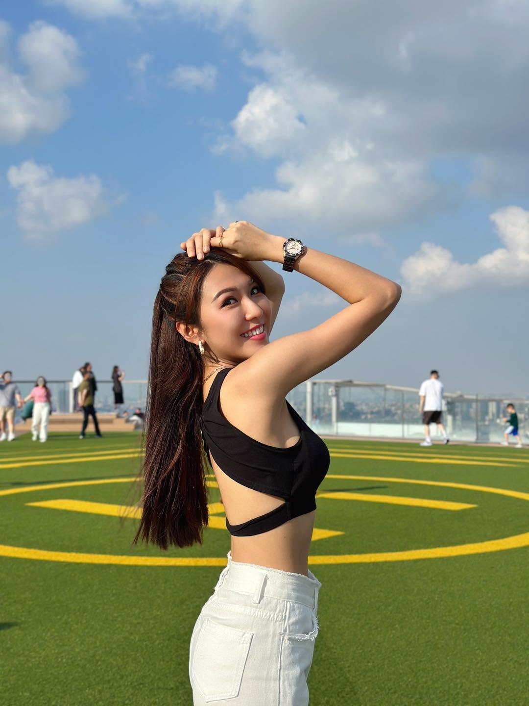 中信兄弟啦啦隊成員Peggy黃沛祺又稱玩美女孩。(Peggy黃沛祺 IG)