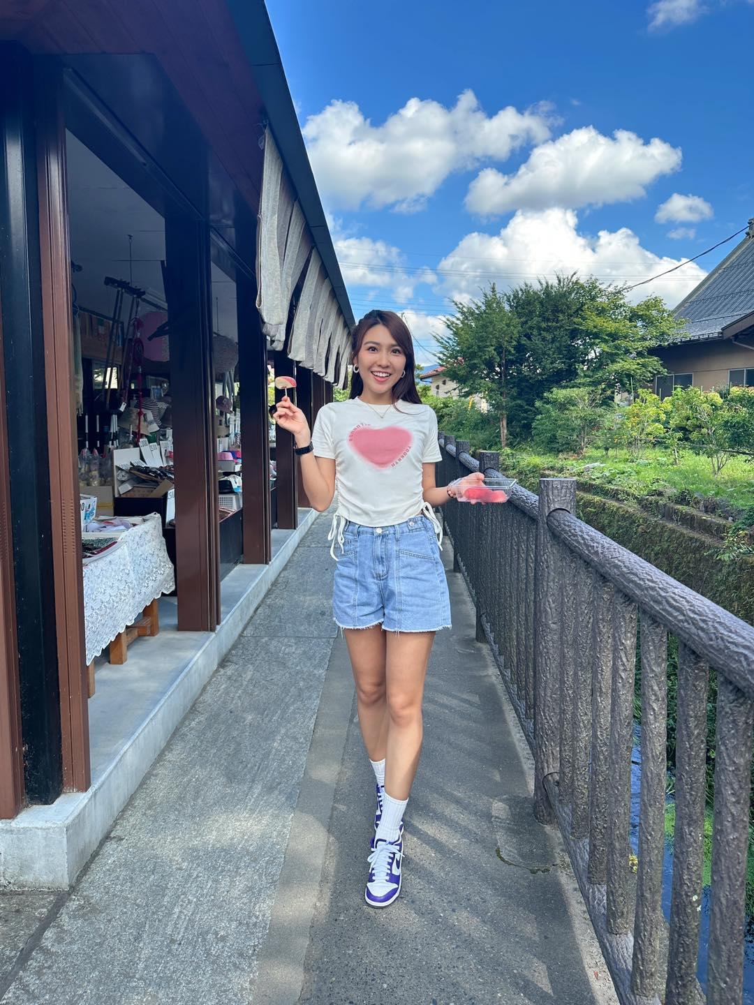 中信兄弟啦啦隊成員Peggy黃沛祺又稱玩美女孩。(Peggy黃沛祺 IG)