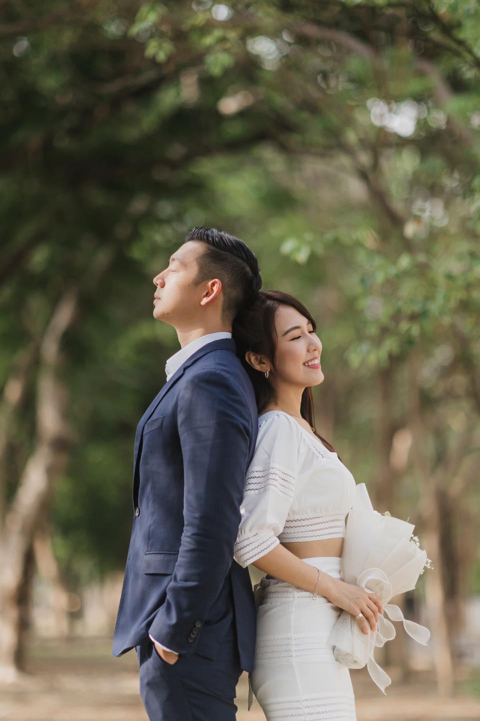 中信兄弟啦啦隊成員Peggy黃沛祺結婚,公開甜蜜合照。(Peggy黃沛祺 IG)