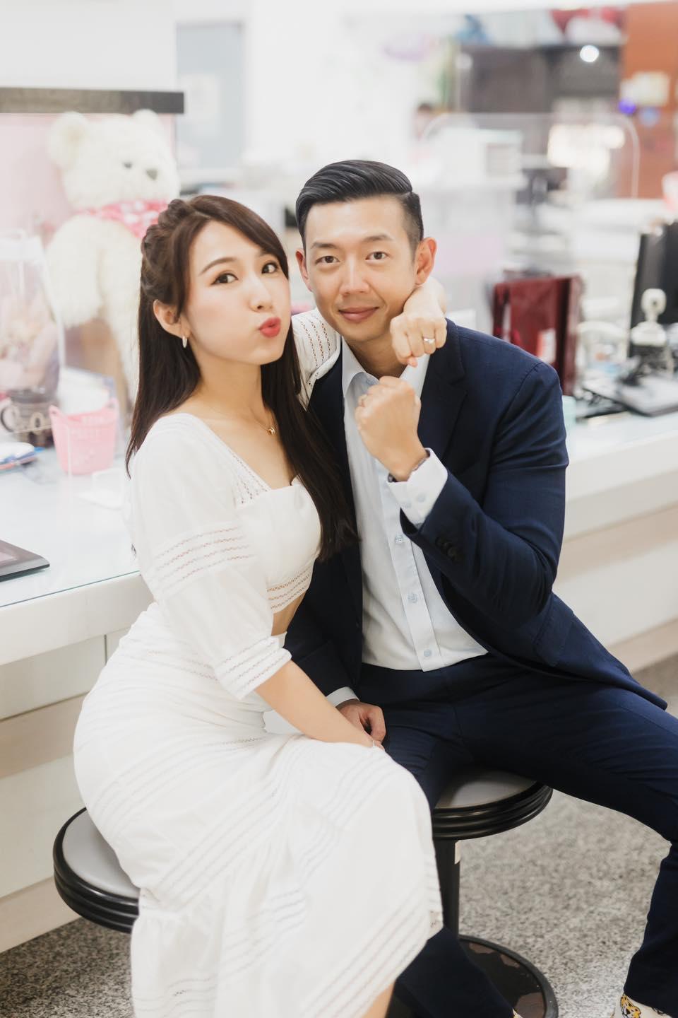 中信兄弟啦啦隊成員Peggy黃沛祺結婚,公開甜蜜合照。(Peggy黃沛祺 IG)