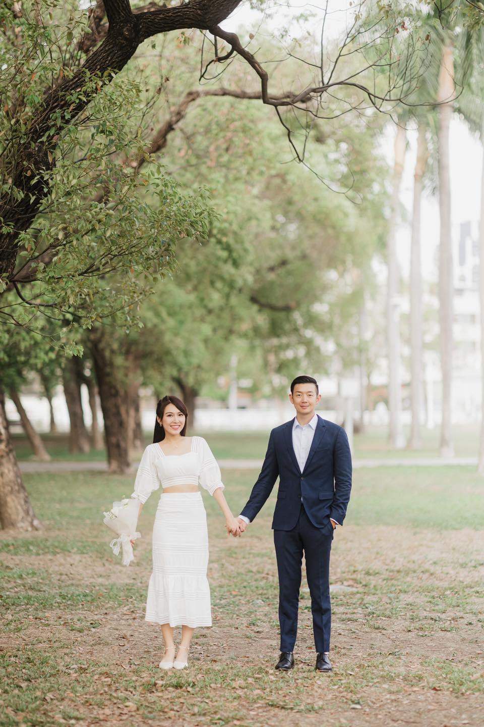 中信兄弟啦啦隊成員Peggy黃沛祺結婚,公開甜蜜合照。(Peggy黃沛祺 IG)
