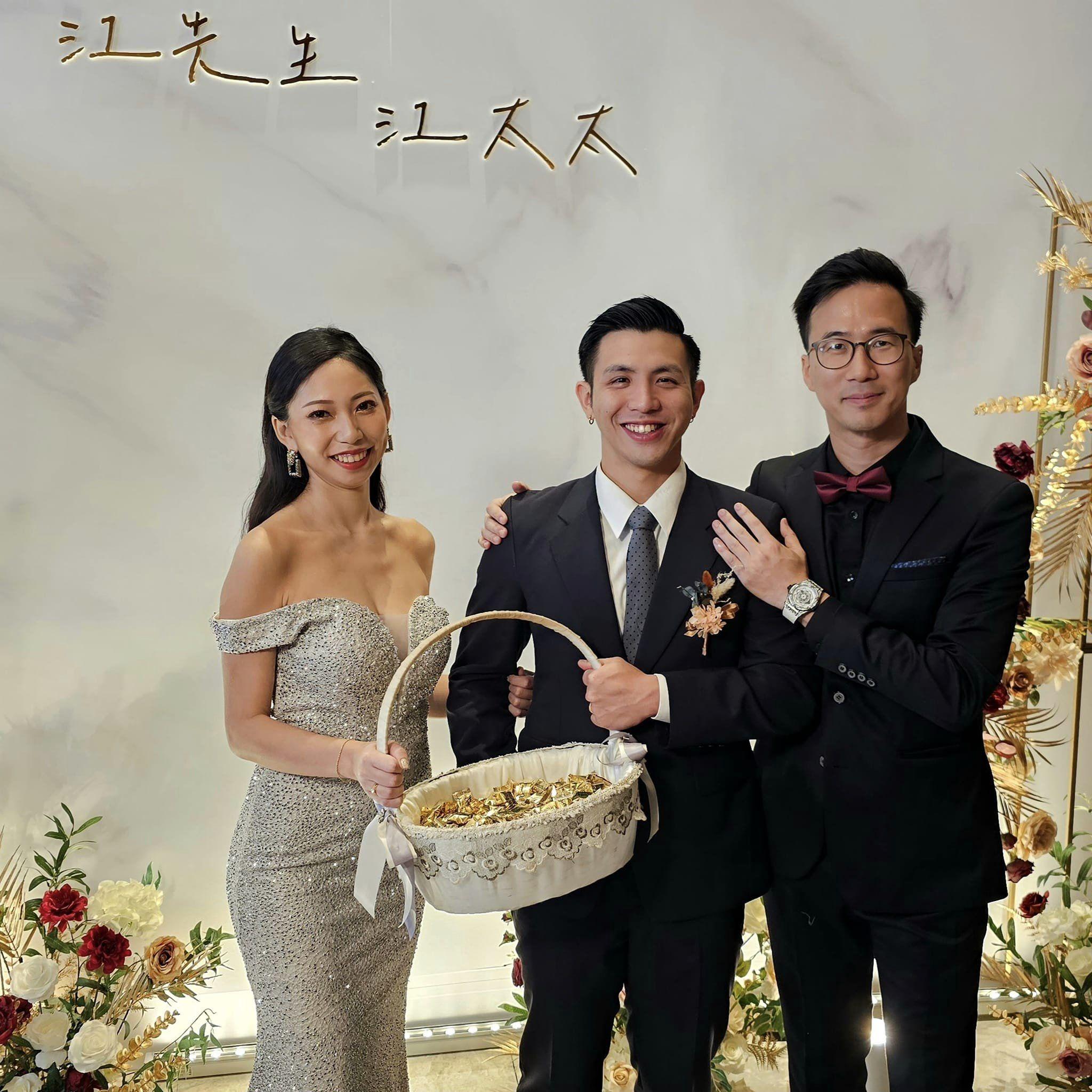 王醫生稱讚「豪哥」創業、迎娶美麗新娘,精彩地活著。(王樹偉fb)