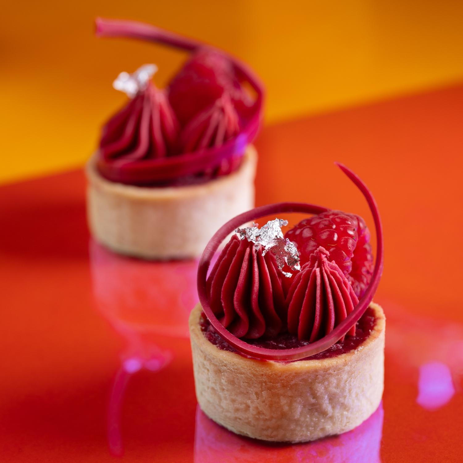 紅桑子朱古力撻