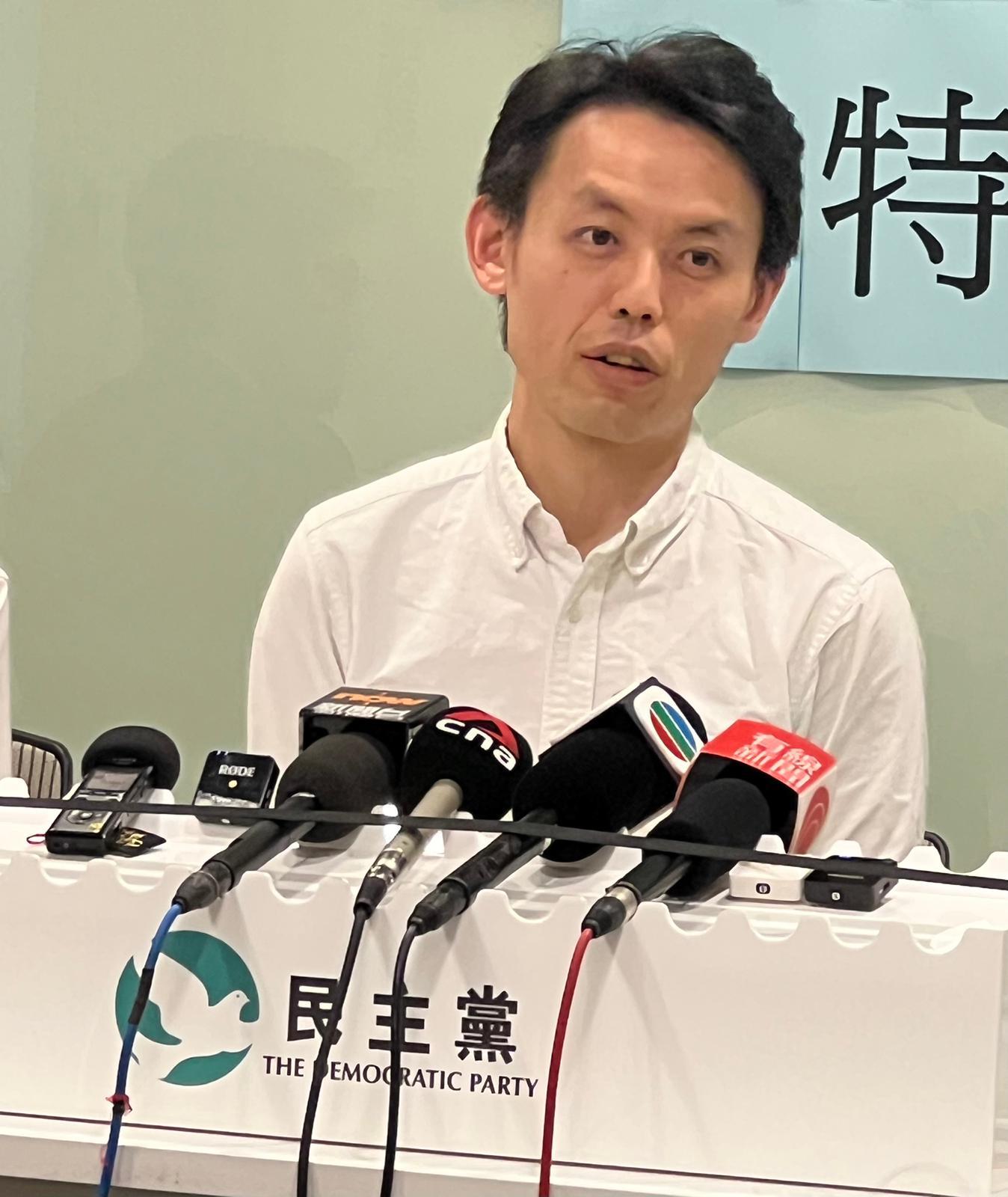 施政報告2023|民主黨建議書無政制章節 羅健熙否認刻意迴避政制問題(民主黨提供)