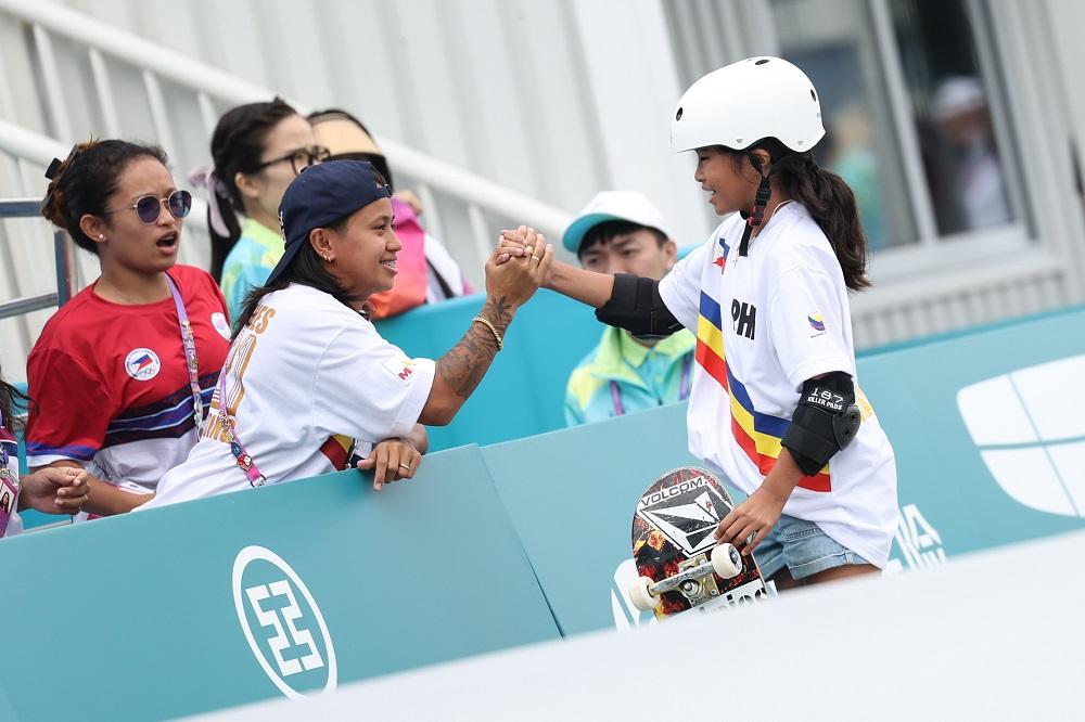 菲律賓滑板代表艾麗嘉度。(新華社)