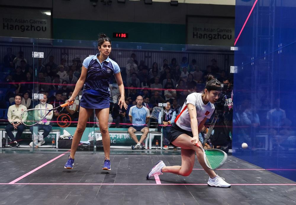 香港壁球代表陳善鈺。(新華社)