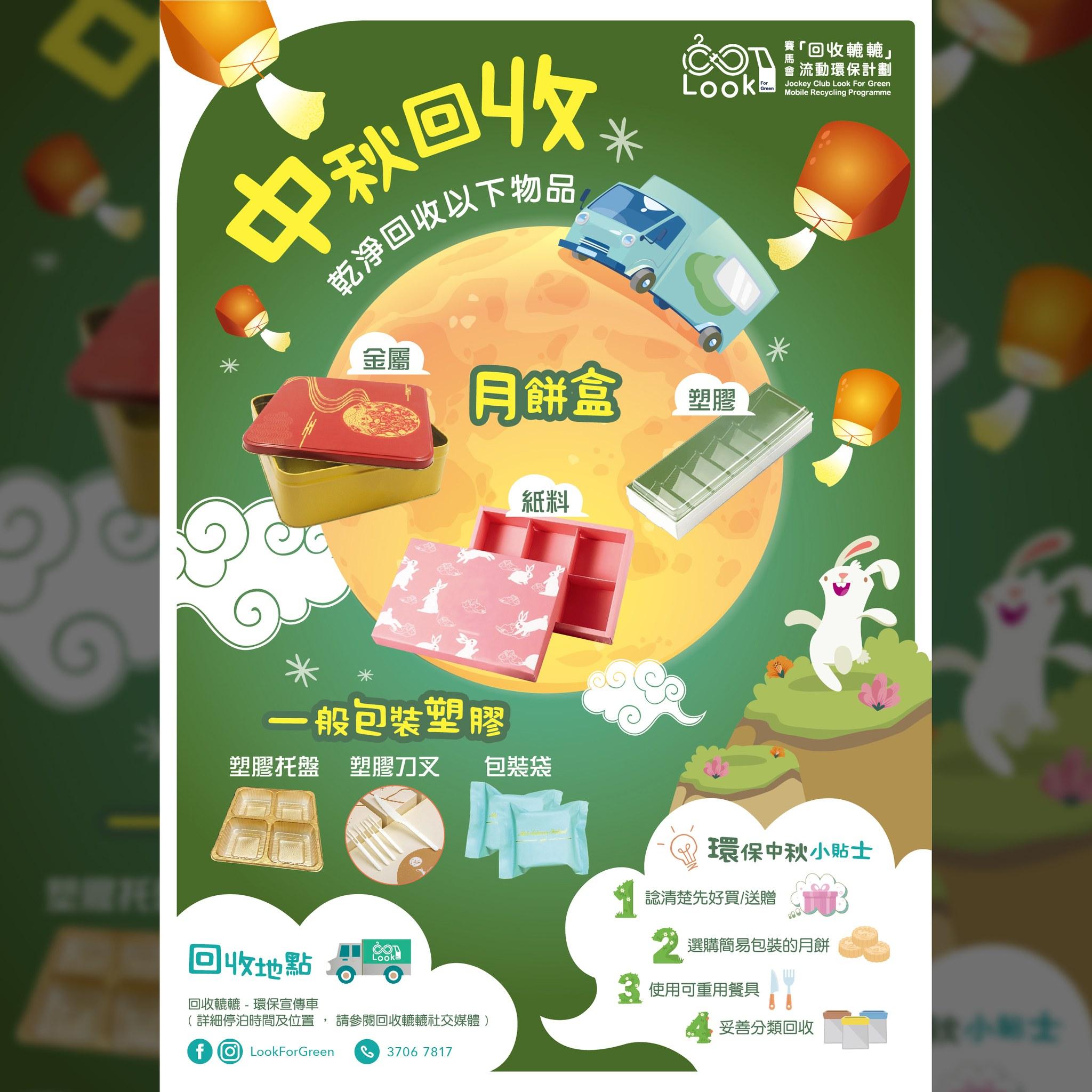 月餅盒回收2023|賽馬會「回收轆轆」