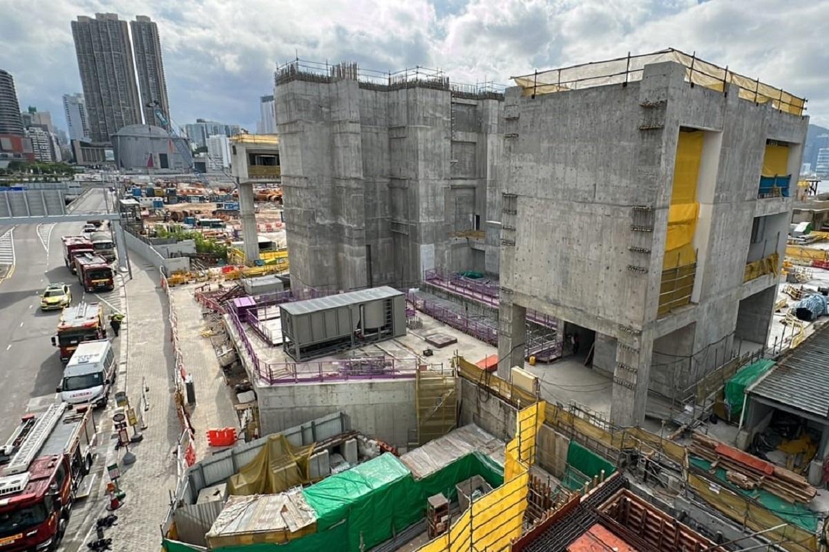 柯士甸道西一個工地,有工人懷疑吸入沼氣不治。