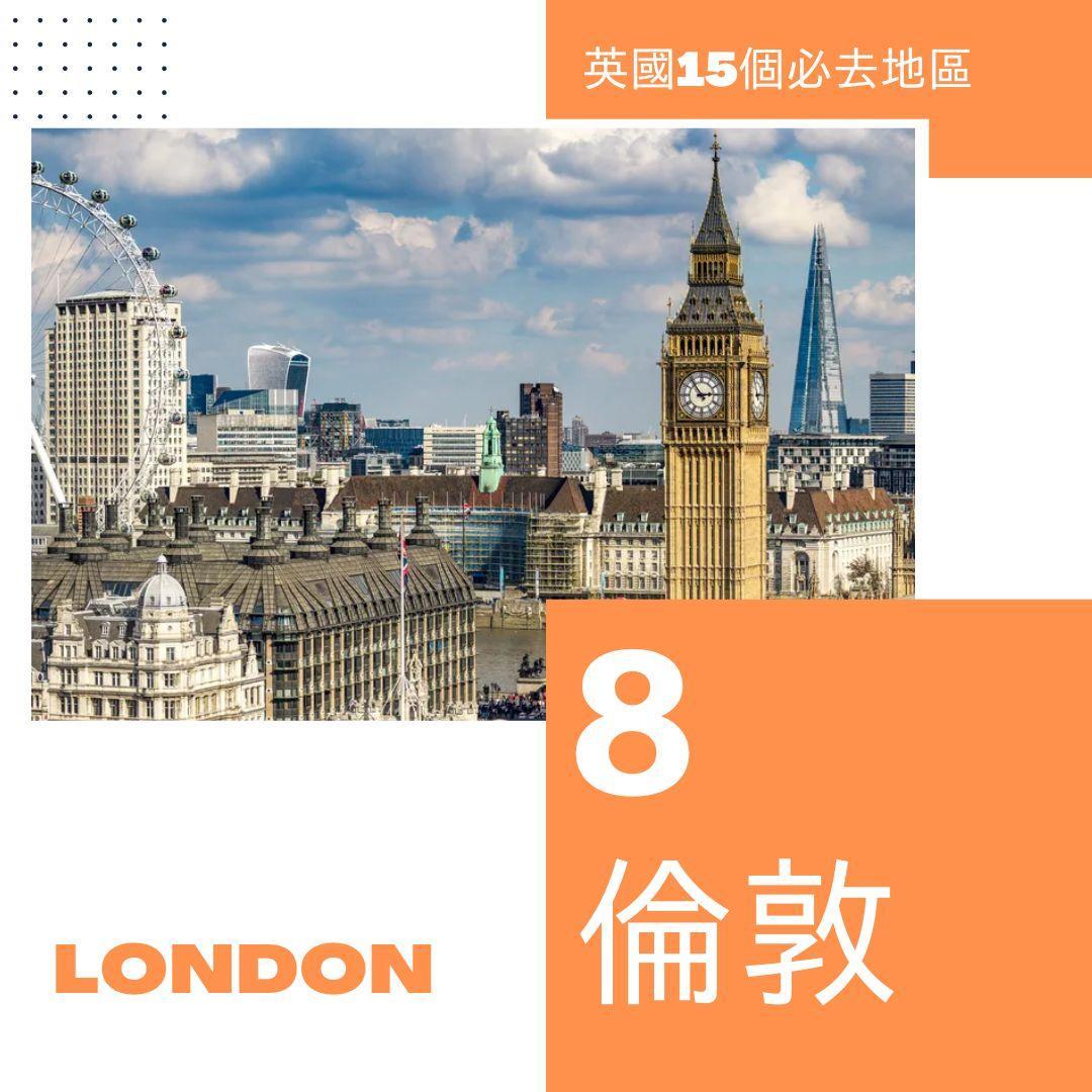 英國旅遊|15個必去英國景點地區。(am730製圖)