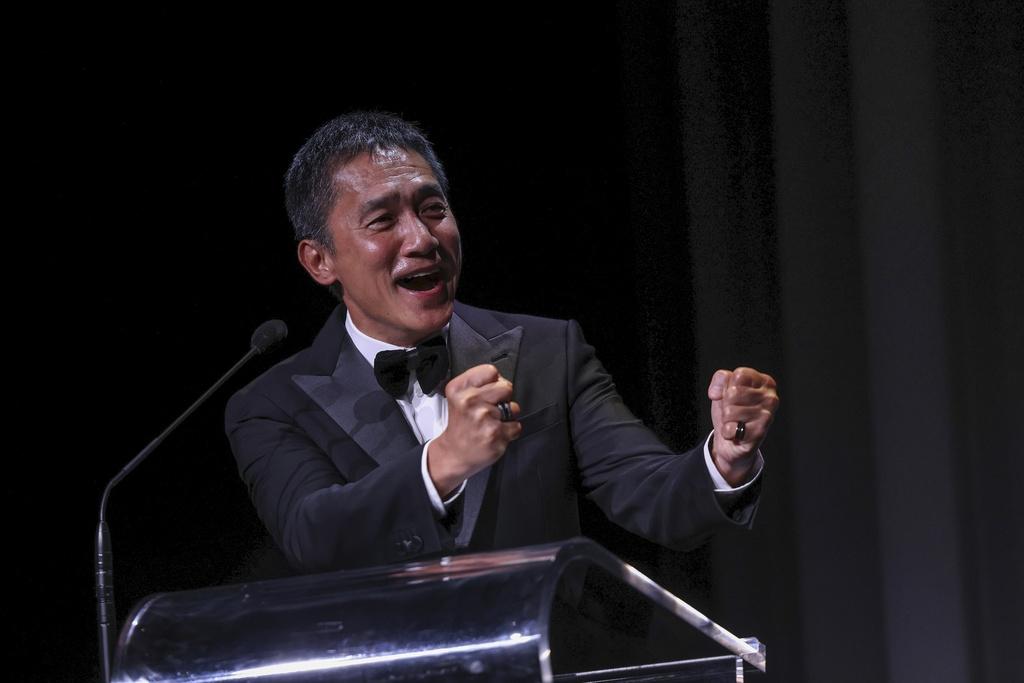 梁朝偉在威尼斯電影節獲頒終身成就金獅獎。(路透社)