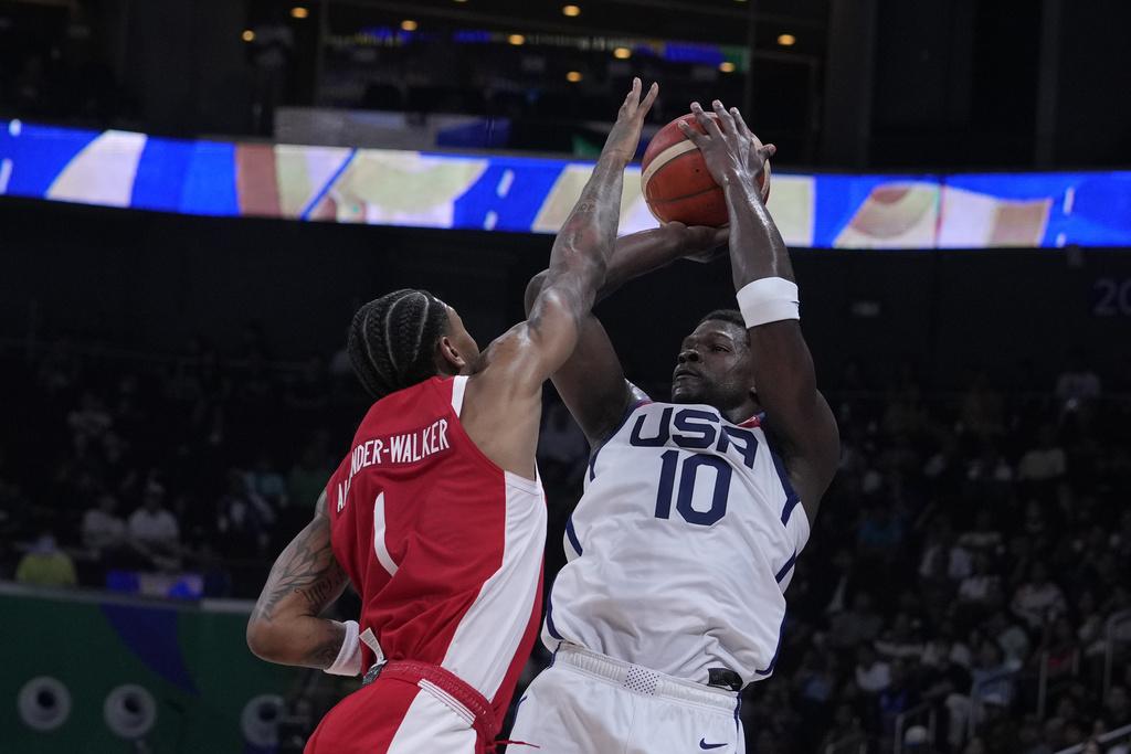 籃球世界盃2023|美國不敵加拿大無緣銅牌。(美聯社)