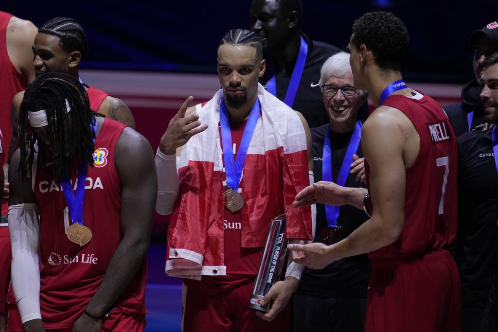籃球世界盃2023|美國不敵加拿大無緣銅牌。(美聯社)