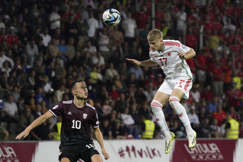 威爾斯作客擊敗拉脫維亞。(美聯社)