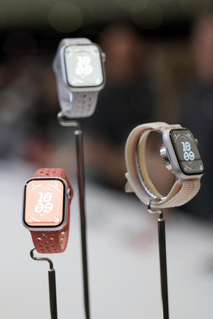 iPhone 15|蘋果舉行發布會,宣布推出iPhone 15及新Apple Watch等。(美聯社)