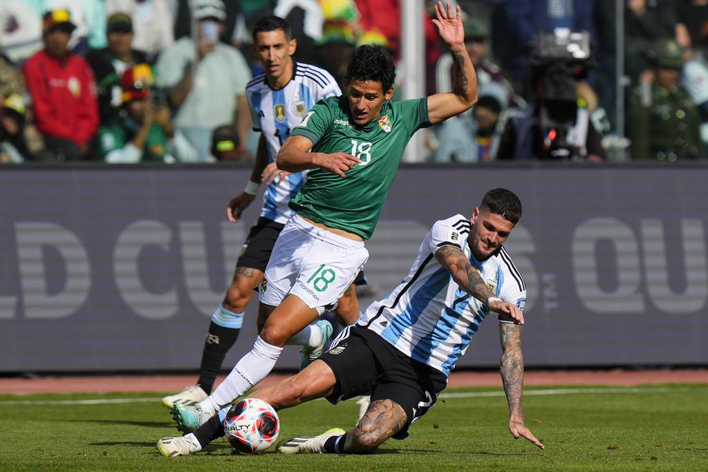 阿根廷作客3:0贏玻利維亞。(美聯社)