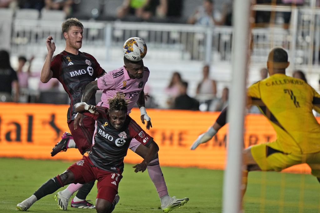 國際邁亞密在兩名星級球員傷出仍大勝多倫多。(美聯社)