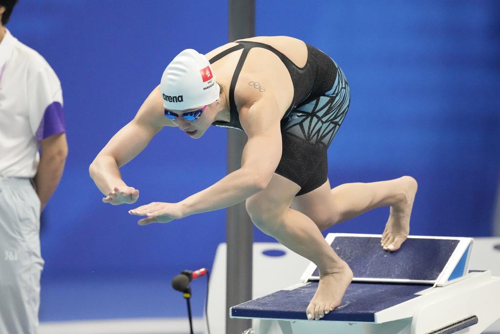 何詩蓓預賽分組取得第1名。(美聯社)