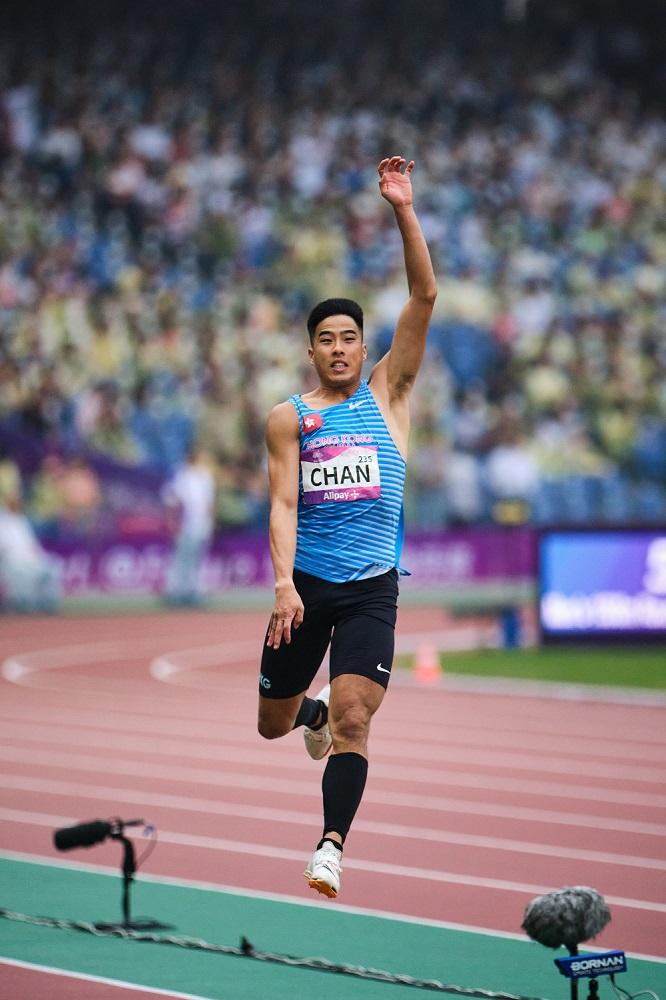 香港跳遠代表陳銘泰。(港協暨奧委會圖片)