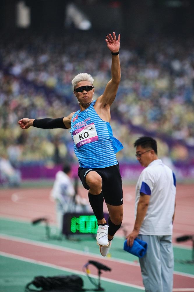 香港跳遠代表高皓塱。(港協暨奧委會圖片)