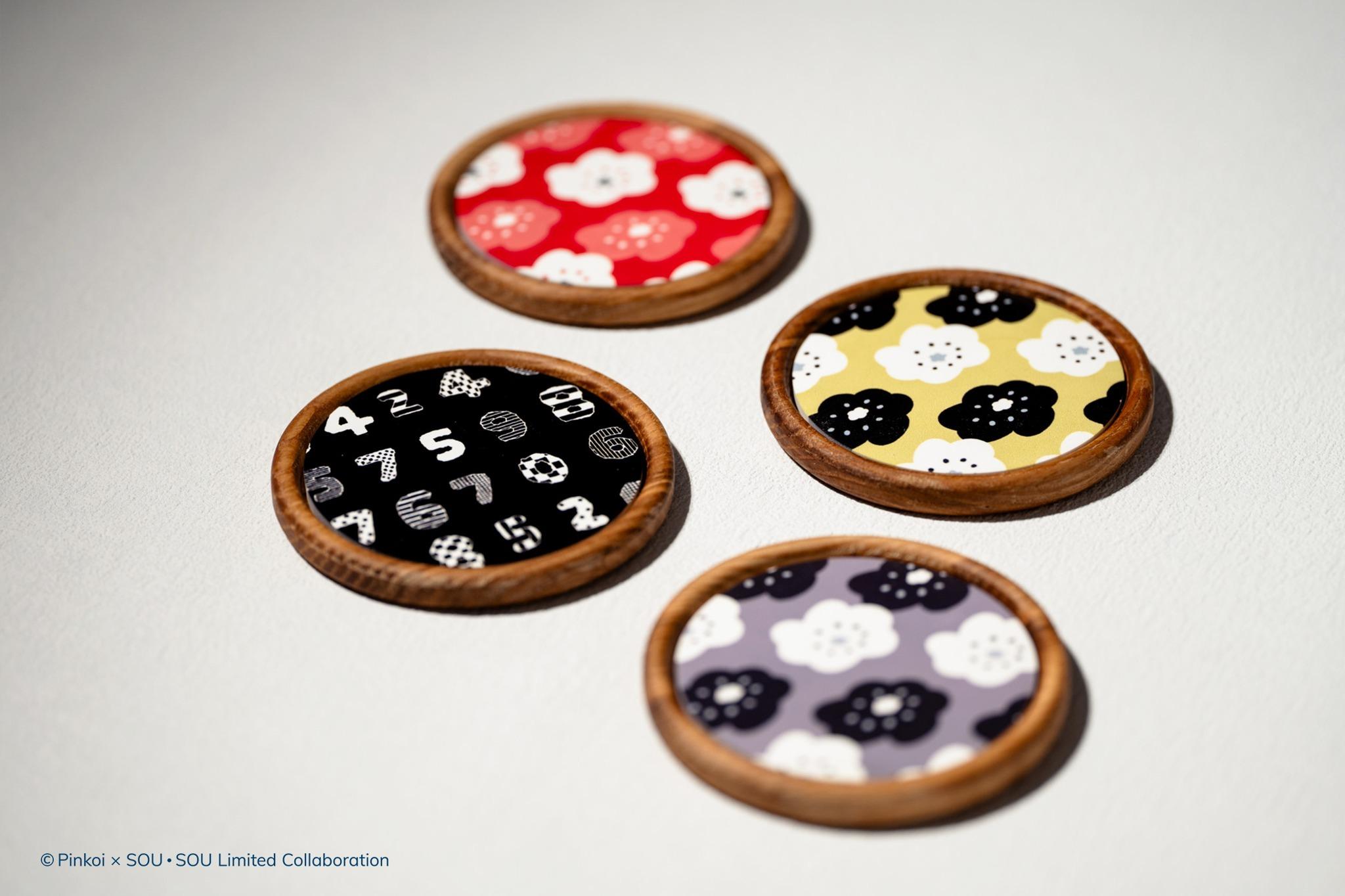 Concretology【Pinkoi x SOU・SOU】印花手工水泥杯墊