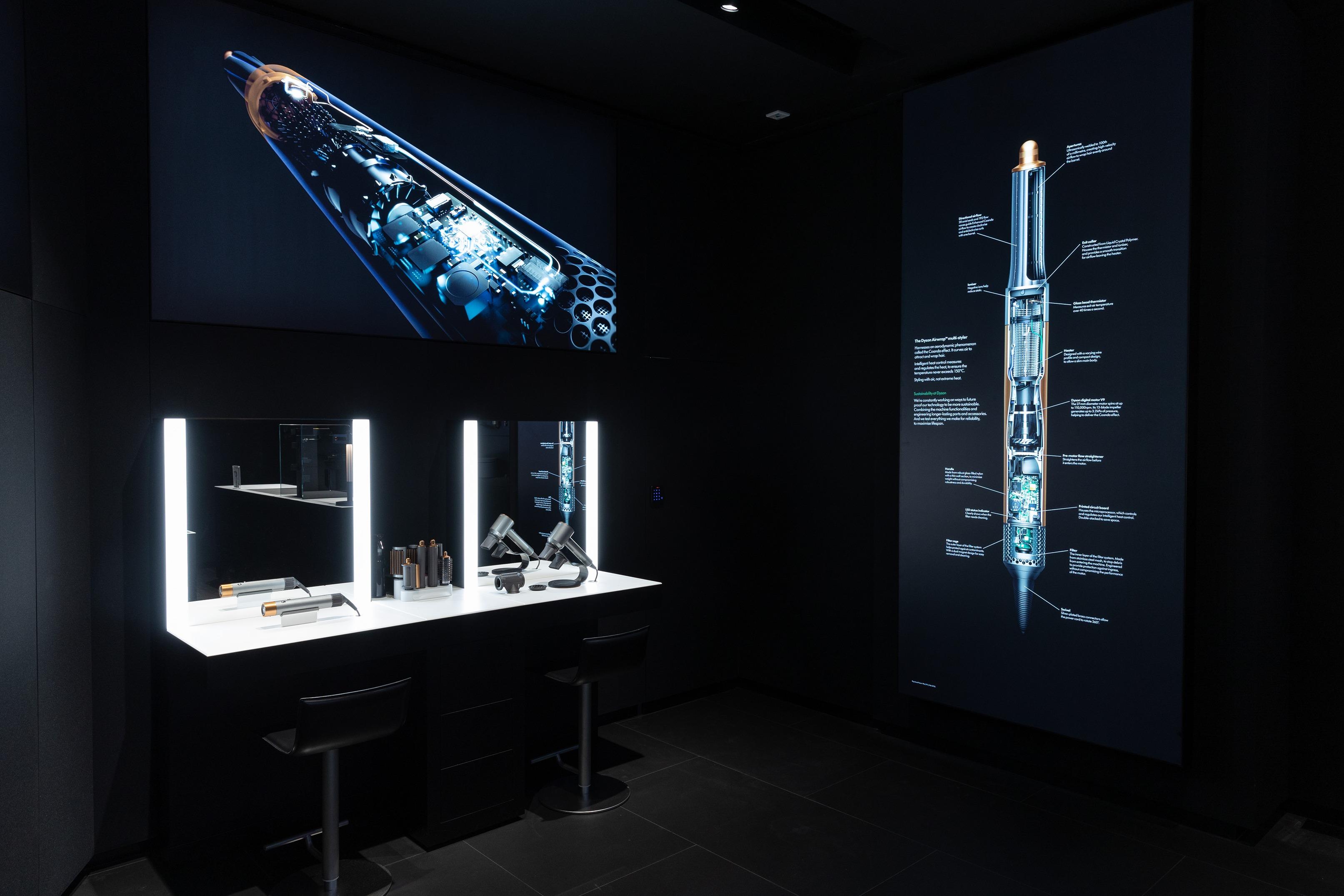 Dyson全港首間Dyson科研美髮體驗店,最近進駐ifc。