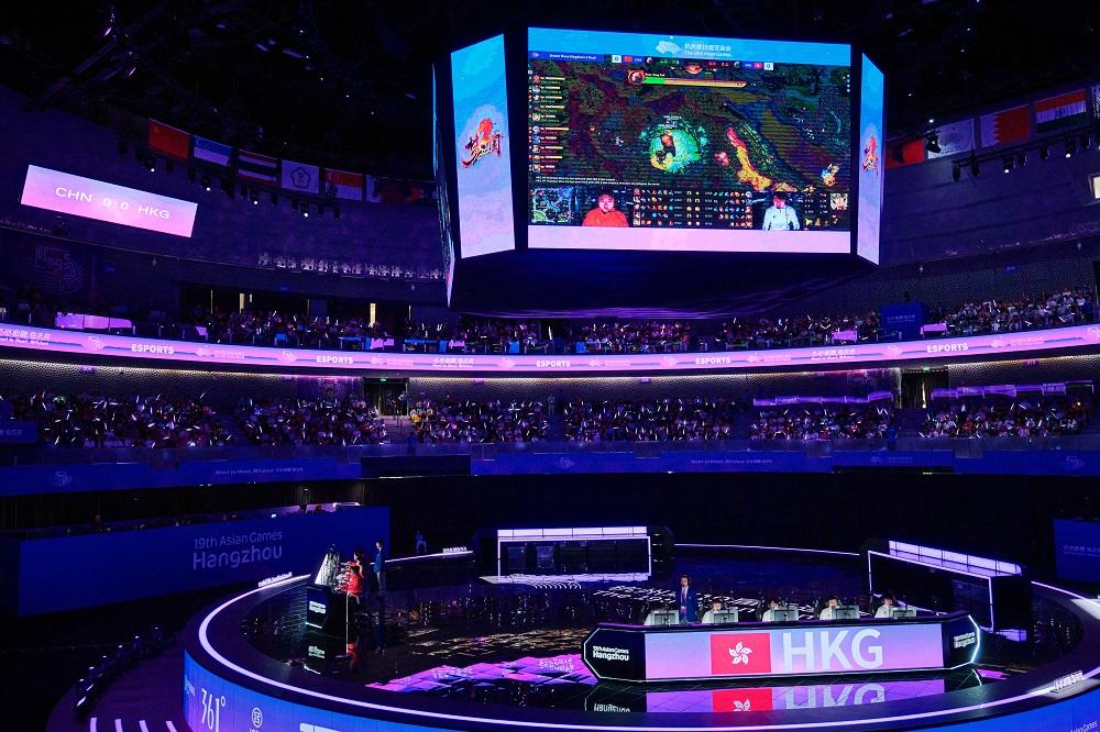 香港電競代表出戰《夢三國2》的決賽。(港協暨奧委會圖片)