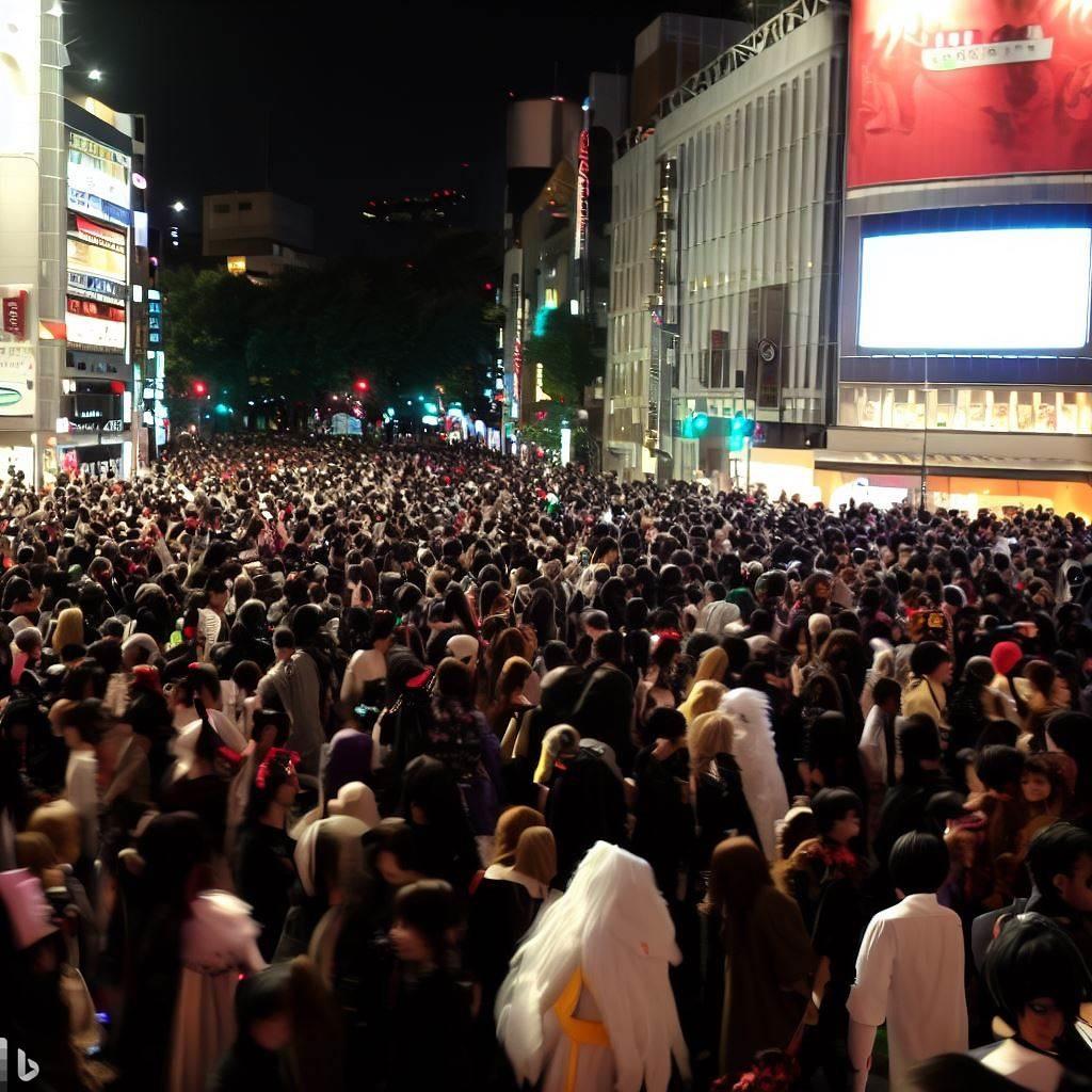 澀谷擔心今年萬聖節人流造成更多問題。(X)