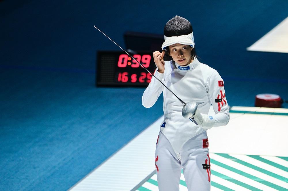 香港女子劍擊代表江旻憓。(港協暨奧委會圖片)