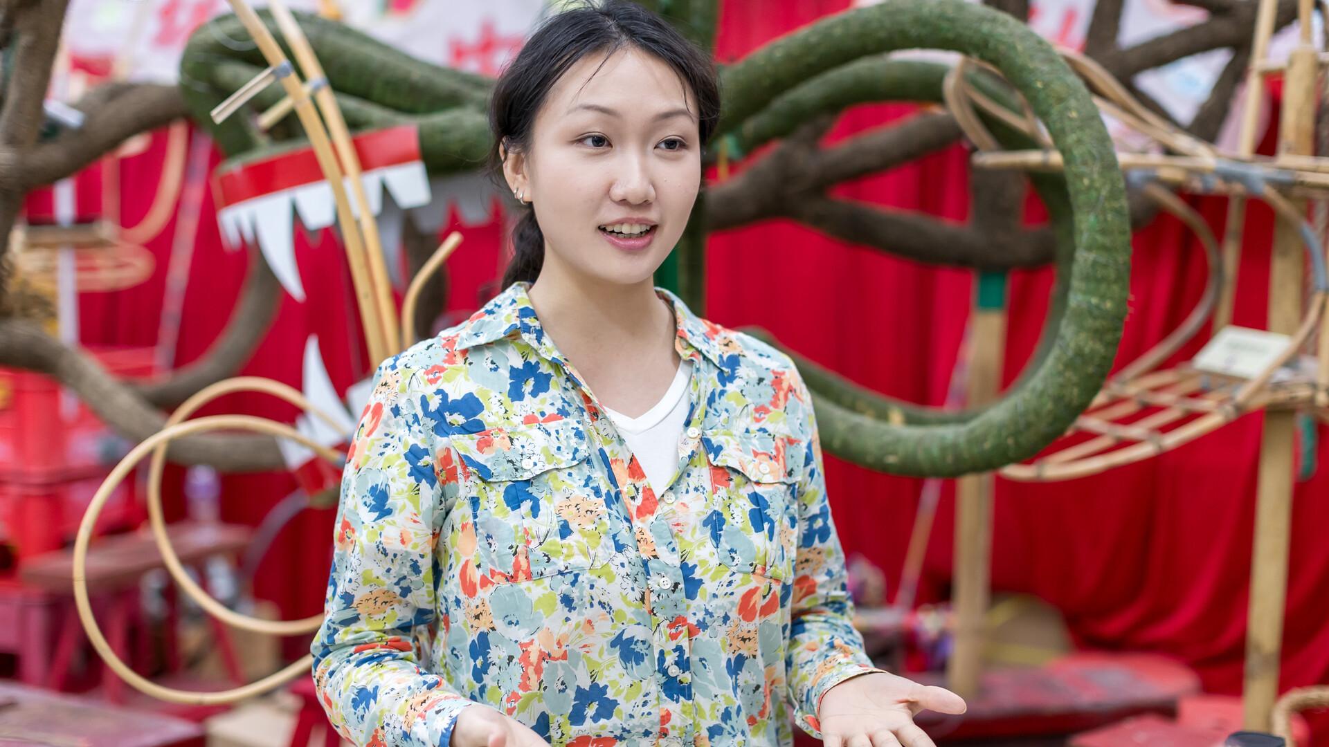 來自湖南的碩士生劉祖瑜指,會把活動經驗分享到微信朋友圈及小紅書(旅發局提供)