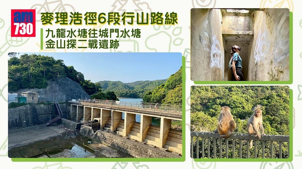麥理浩徑6段是城門水塘熱門行山路線(am730製圖)