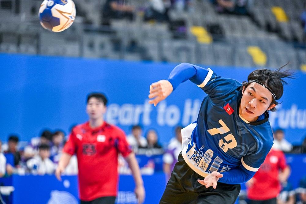 香港男子手球隊。(港協暨奧委會圖片)