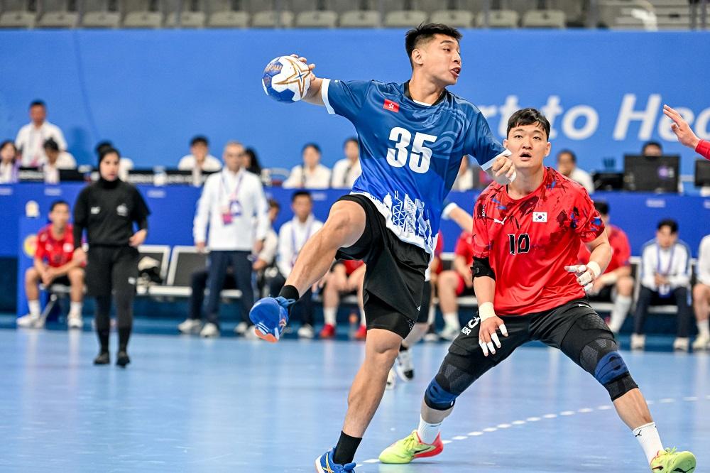 香港男子手球隊。(港協暨奧委會圖片)
