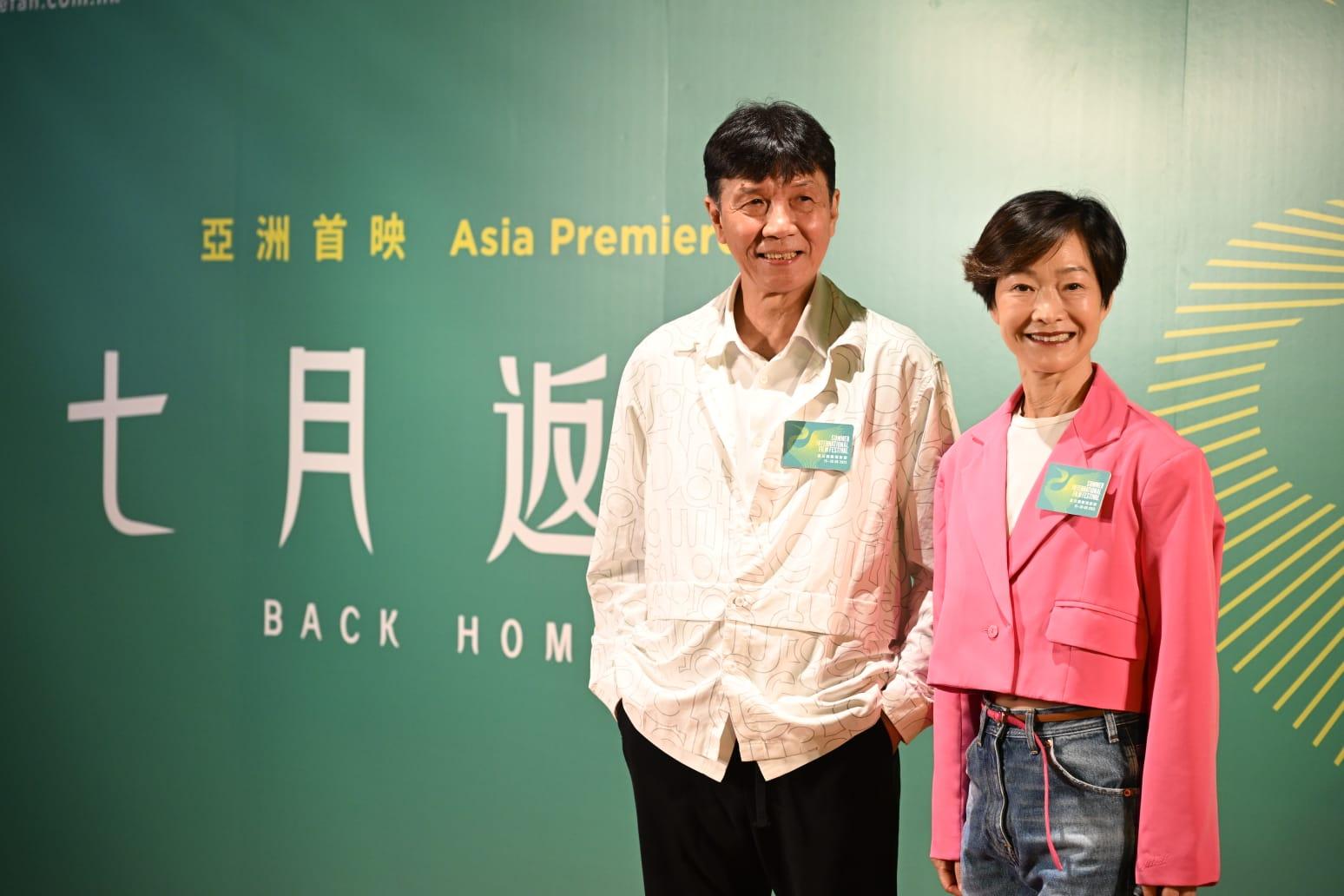 AK在電影《七月返歸》與太保和譚玉瑛合作,獲兩位前輩鼓勵。